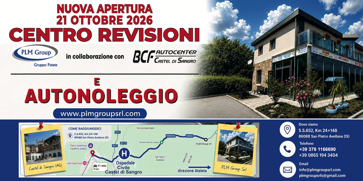 Centro revisioni e Autonoleggio - Castel di Sangro - BCF e PLM Group